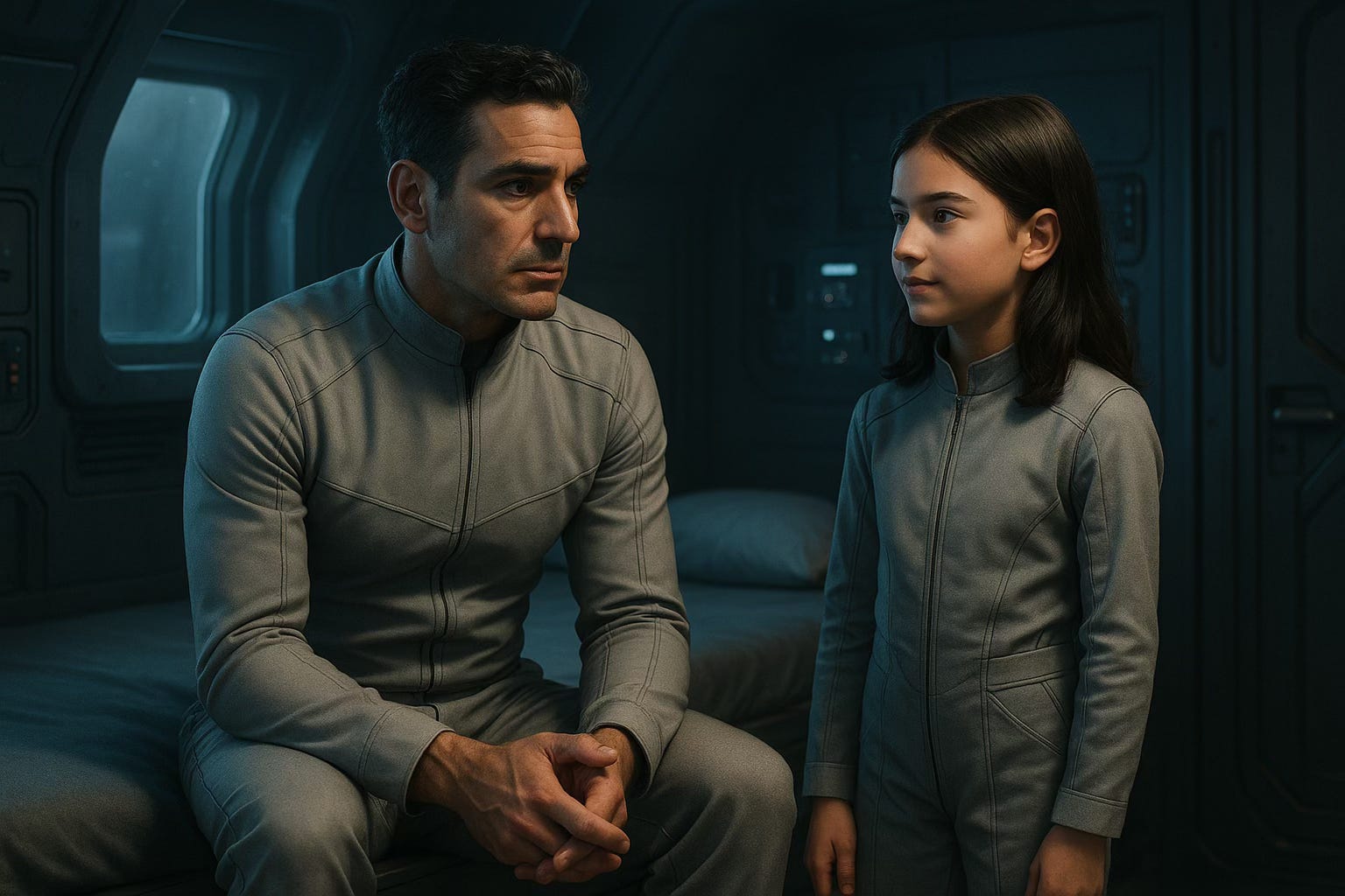 Free Audiobook Clip: Dialogue between Nikos and His Daughter's Replica