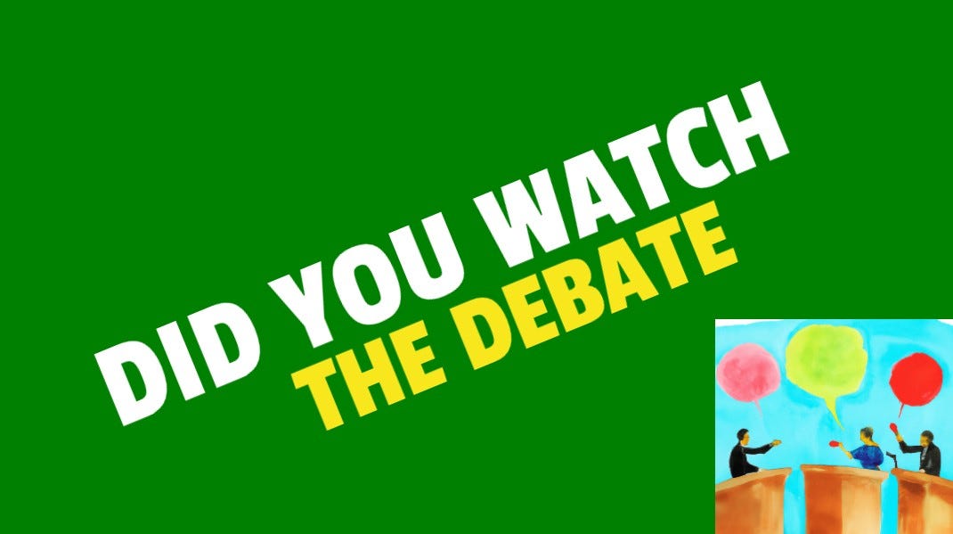Did you watch the debate last night? episode artwork