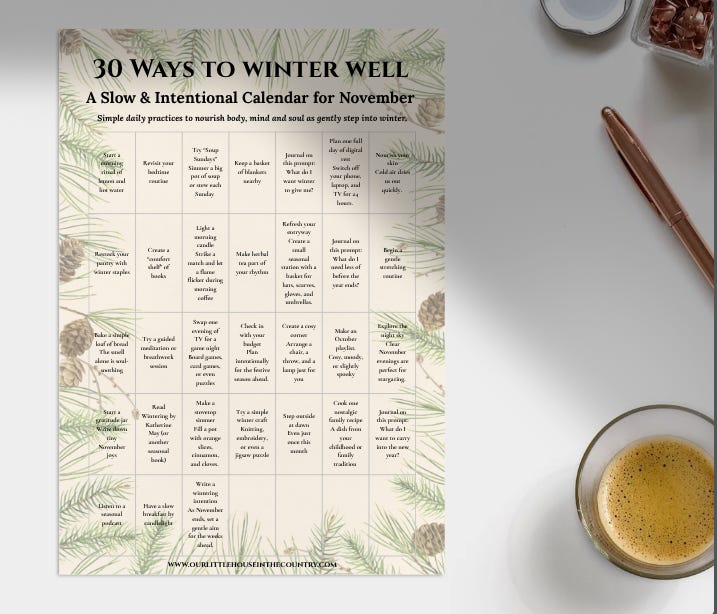 Seasonal Notes - Episode 1 - How to Winter Well