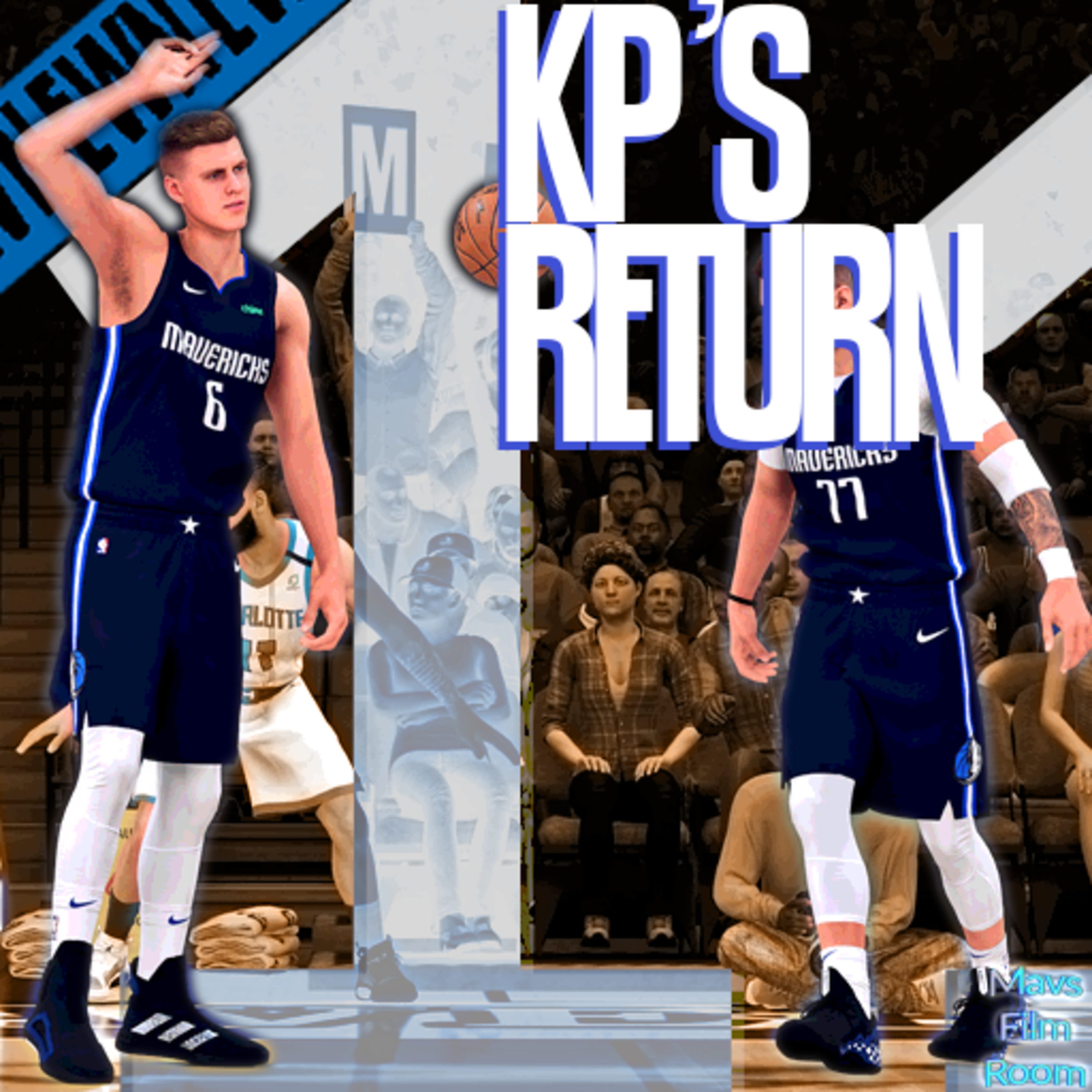 POSTGAME: Mavs beat Charlotte in Porzingis' Return, Kyrie's Birthday Bash, & Harden to the Nets episode artwork