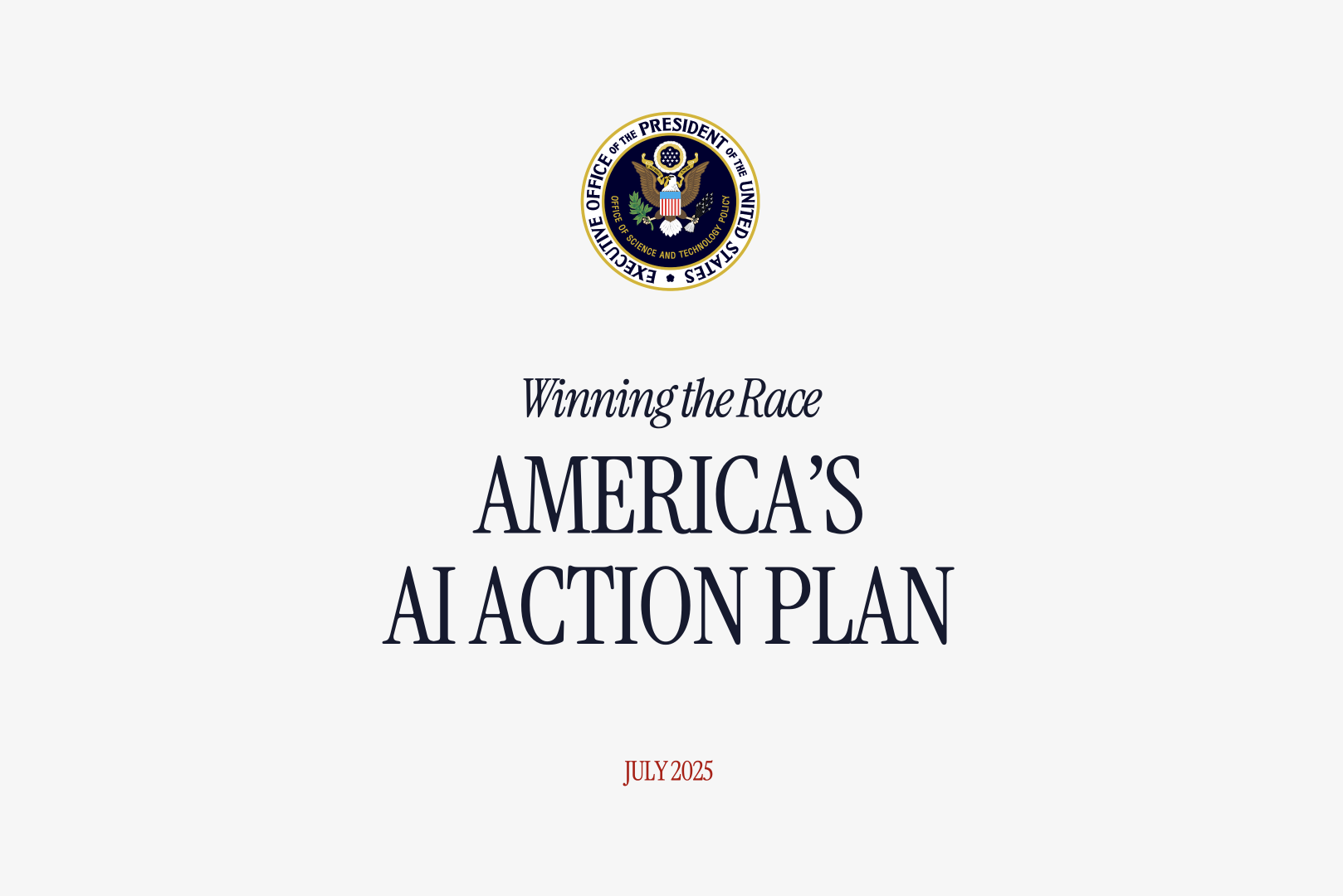 The White House's plan for open models & AI research in the U.S.