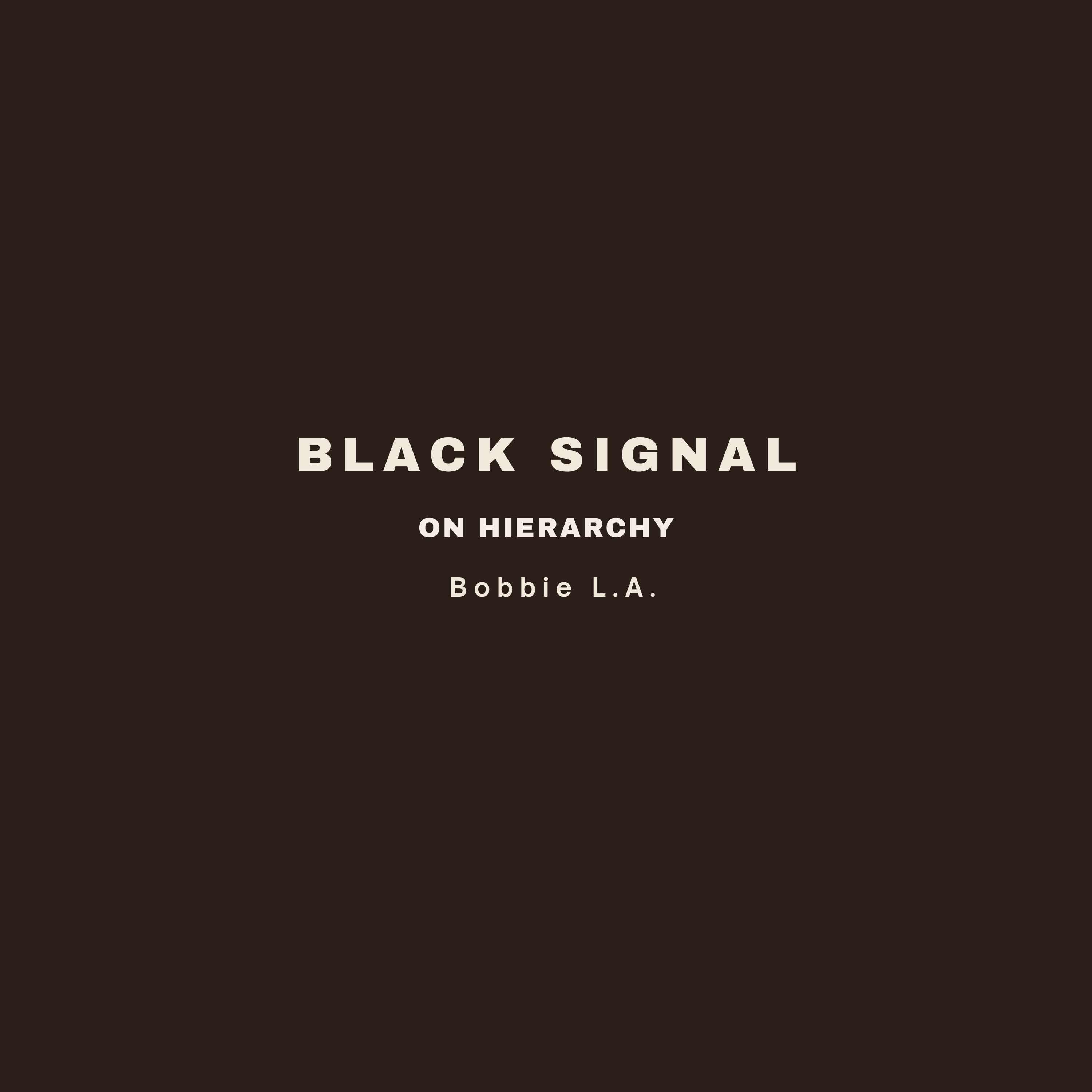 Black Signal: On Hierarchy Podcast cover art