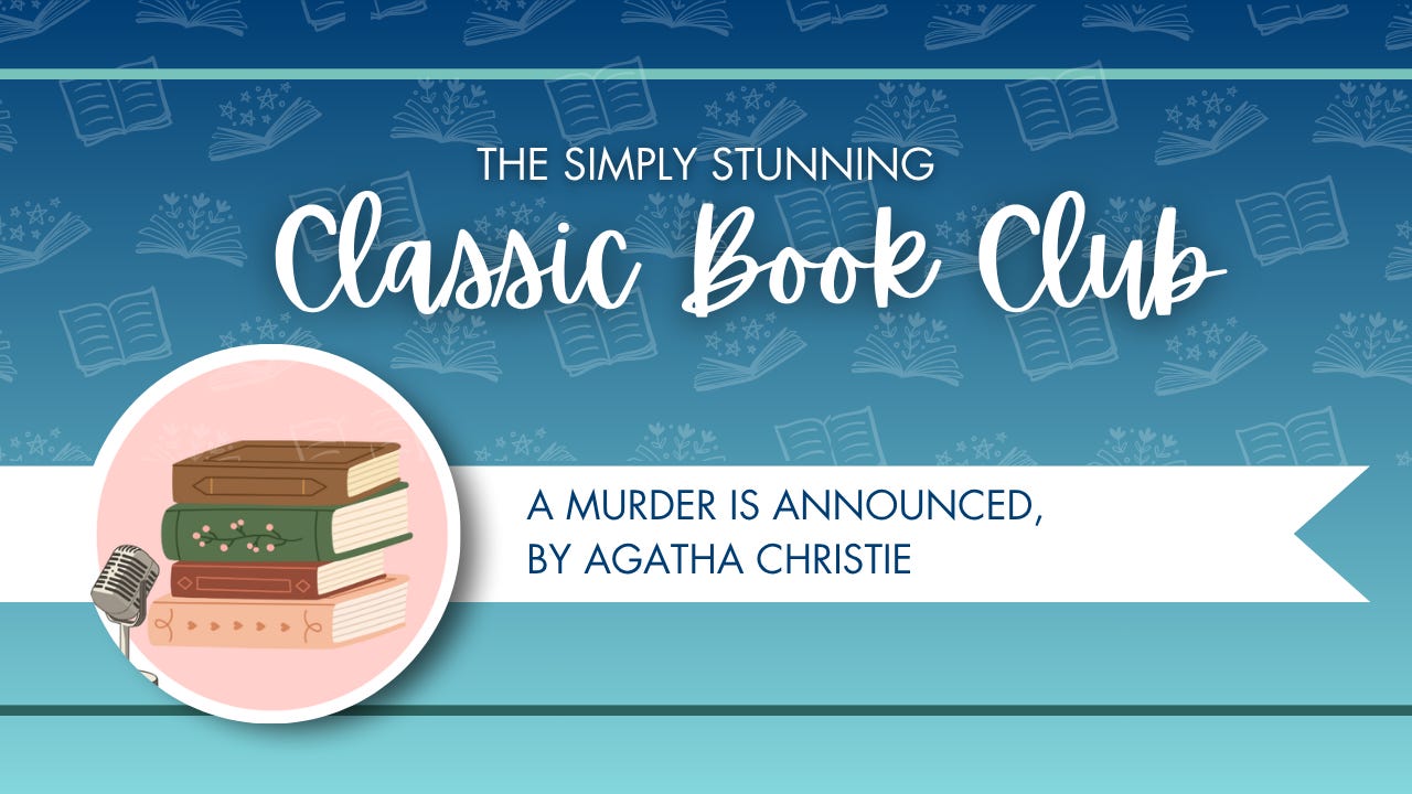 A Murder is Announced, by Agatha Christie episode artwork