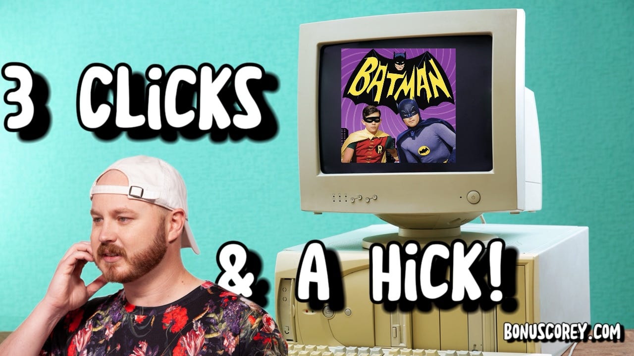 3 Clicks & A Hick: Batman! thumbnail