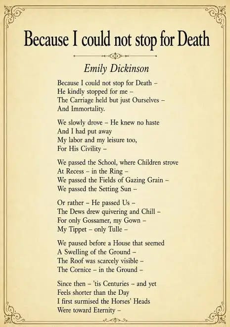 Thoreau Back Thursday: Emily Dickinson - Because I Could Not Stop For Death  episode artwork