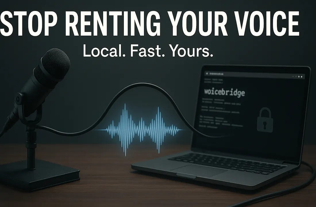 Why I Built VoiceBridge: Taking Back Control of My Voice Workflow