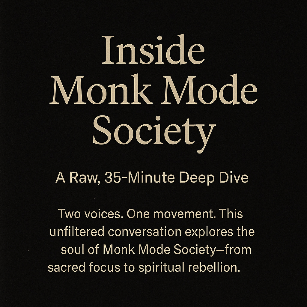 🧘 Inside Monk Mode Society: A Raw, 35-Minute Deep Dive episode artwork