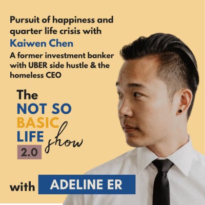 EP 6 - Quarterlife Crisis, Spiritual Awakening, Pursuit of happiness with the ex investment banker with UBER side hustle turned homeless CEO, now retired at 35. (Corporate to CEO series) episode artwork
