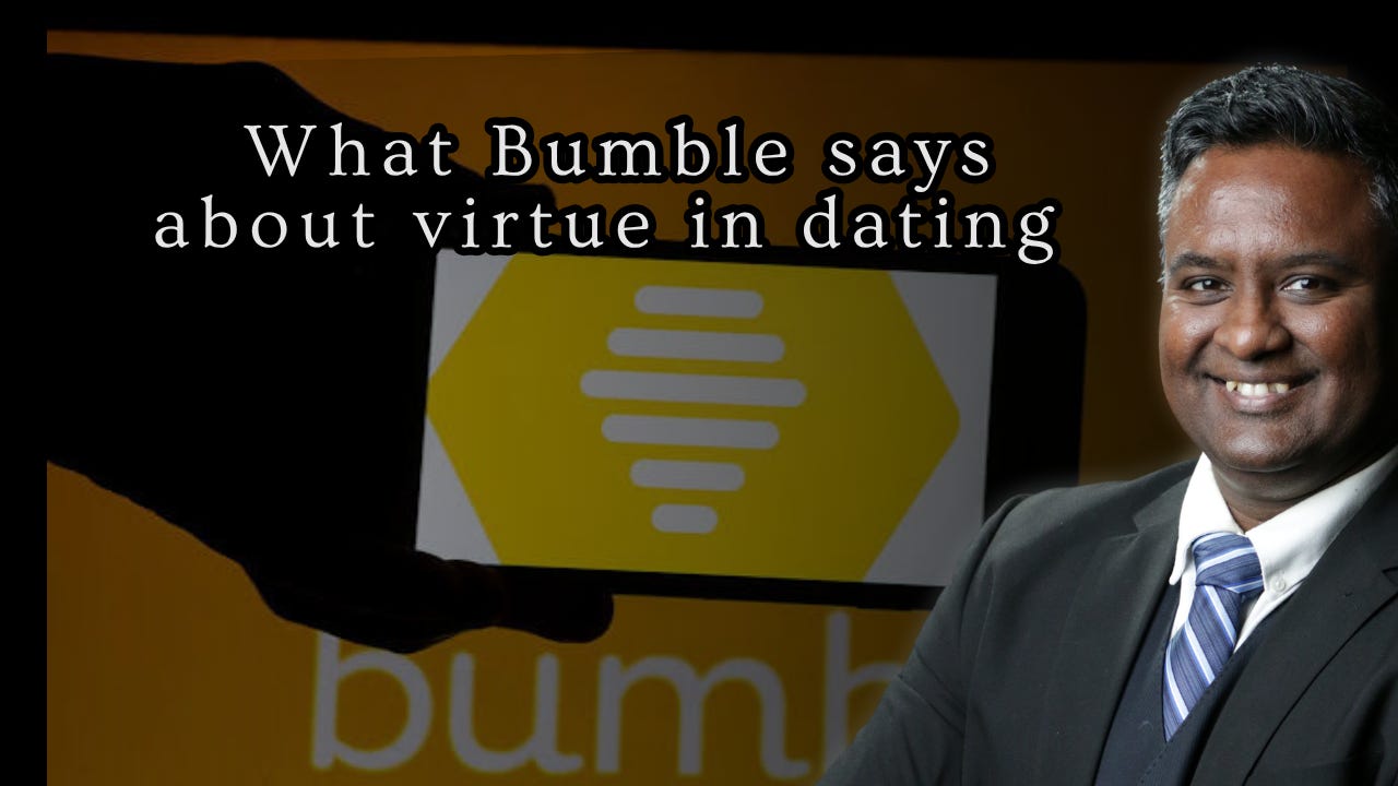 What Bumble says about virtue in dating  episode artwork
