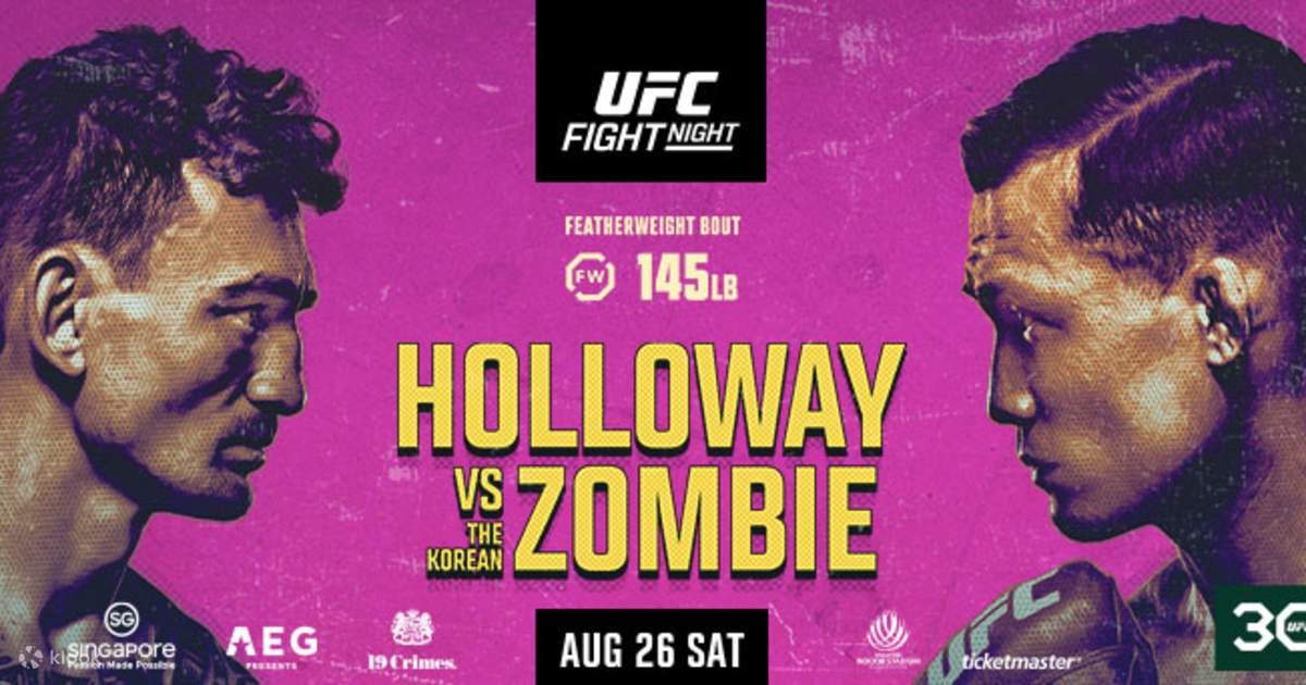 UFC Singapore: Max vs. Zombie | My Best Bets and Picks