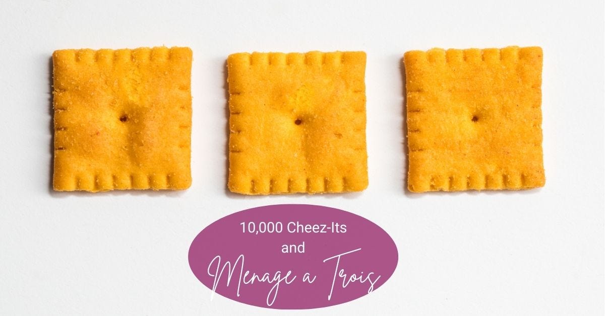 10,000 Cheez-Its and Menage a Trois episode artwork