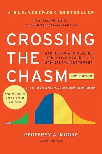 Crossing the chasm by Geoffrey A. Moore: Marketing and selling disruptive products to mainstream customers episode artwork