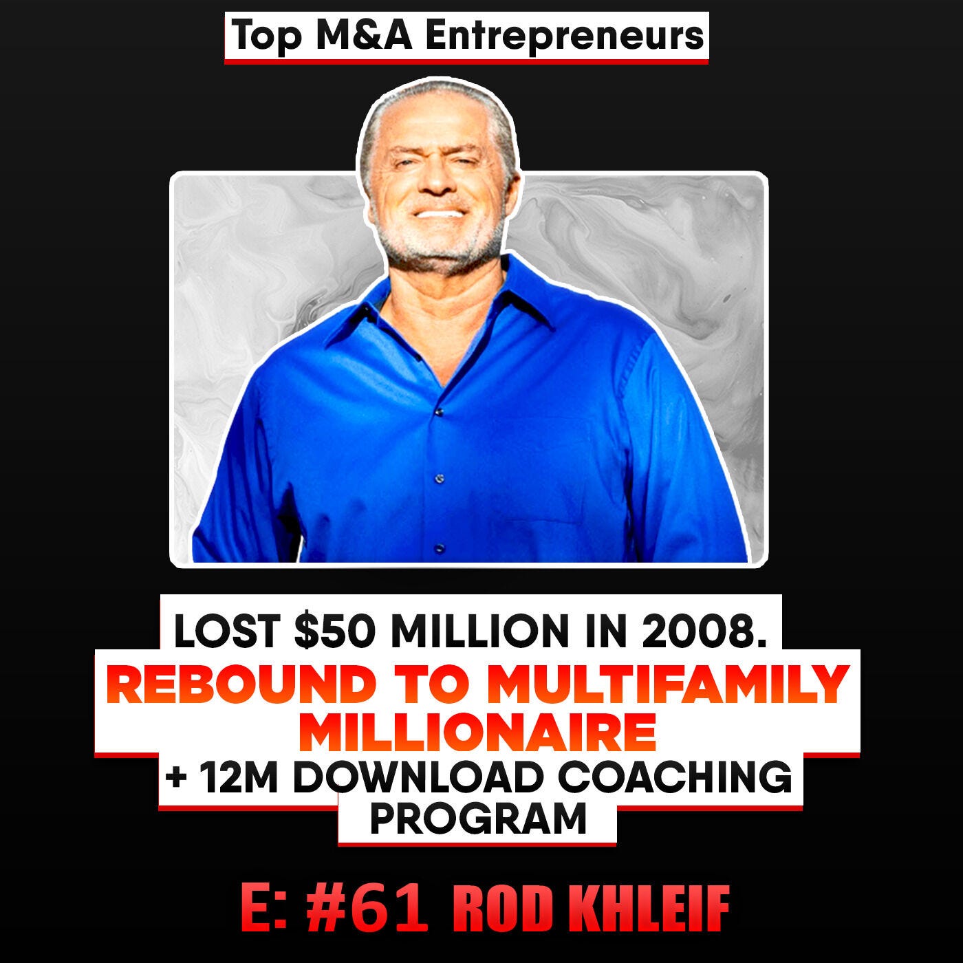 Lost $50M in 2008 Rebound to Multifamily Millionaire with 12 Million Download Coaching