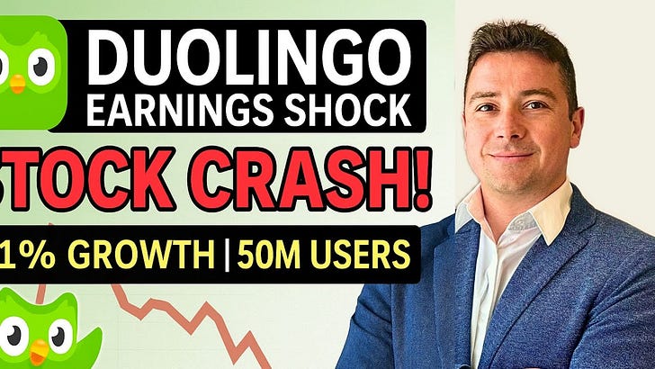 Duolingo (DUOL) Earnings Crash Explained | 41% Growth, 50M Daily Users & Stock Selloff Breakdown