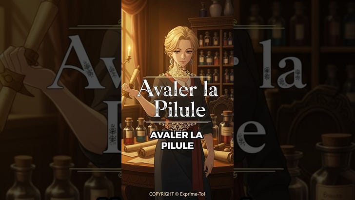 Avaler la pilule – Une expression pour dire accepter une situation pénible episode artwork