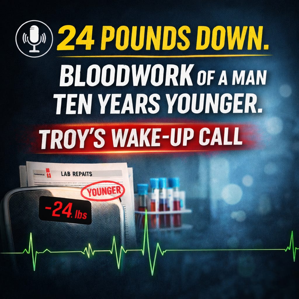 Ep. 543: His Bloodwork Says He's 10 Years Younger (and He Lost Over 24 Pounds) Ep. 543: His Bloodwork Says He's 10 Years Younger (and He Lost Over 24 Pounds)