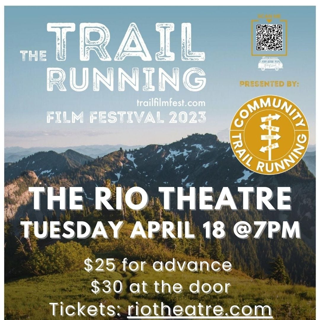 Ep. 35 The Trail Running Film Festival is coming to Vancouver and I'm hosting
