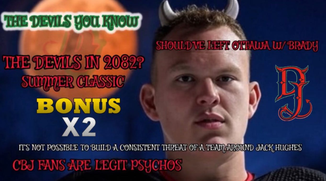 THE DEVILS YOU KNOW - CBJ FANS ARE NUTJOBS - WHAT DOES THE NHL LOOK LIKE IN 100 YEARS? AND MORE CRAZY TALK!  episode artwork