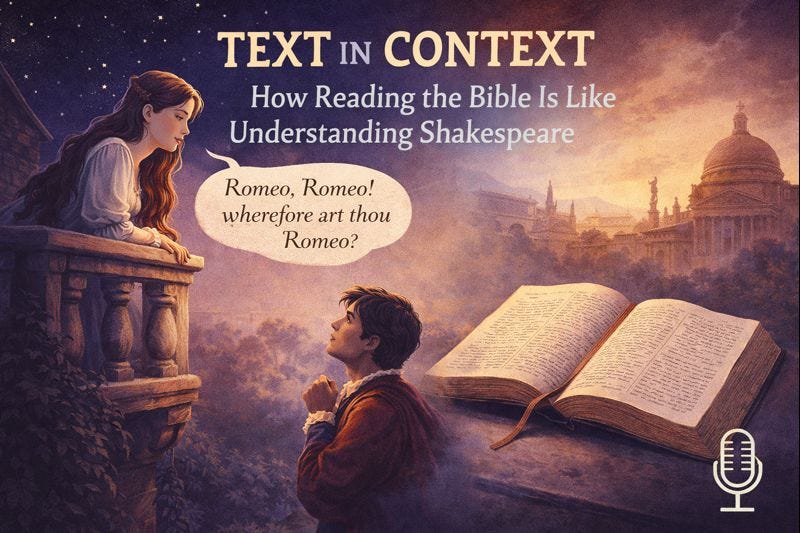 A Text In Context Approach to Reading Scripture