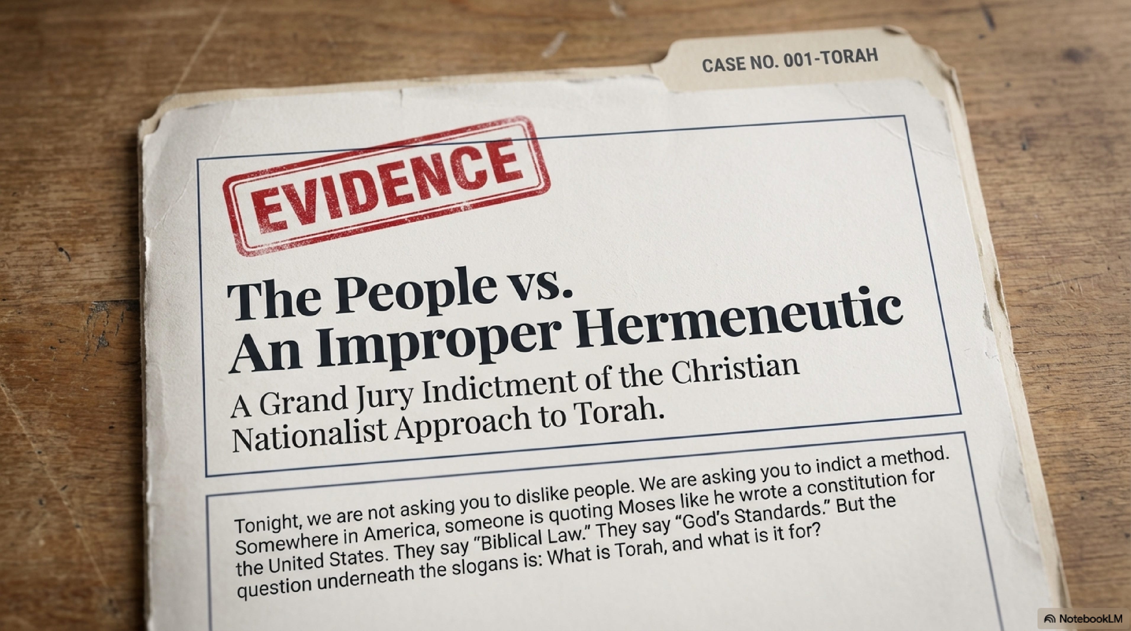 The Church vs. The Christian Nationalist Hermeneutic 