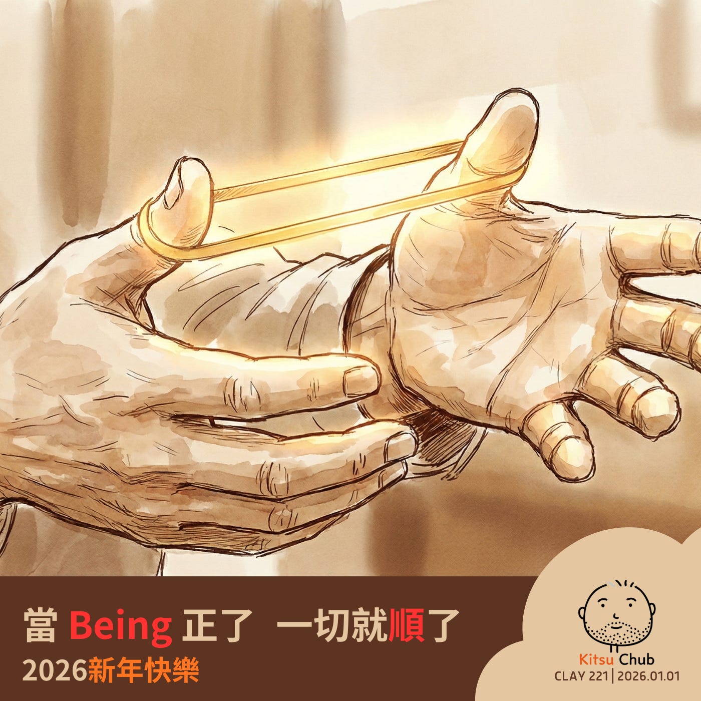 EP.15 | # CLAY 221｜2026 第一課：當 Being 正了，一切就順了。聊聊「橡皮筋理論」 episode artwork