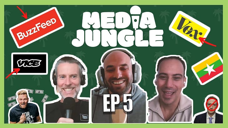 EP5: Media Merger Faceoff, Podcasters Are Ballin', Sports Gambling Boom, Meta Sued for Genocide 