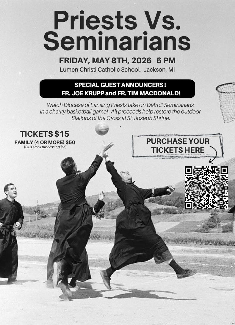 Priests vs. Seminarians Basketball Fundraiser episode artwork