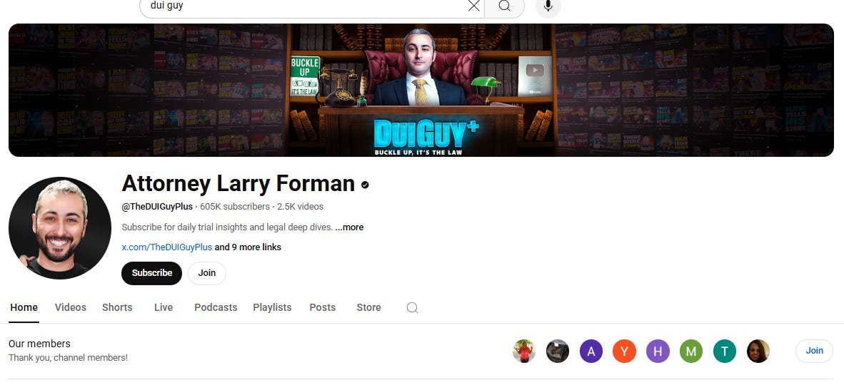 Popular lawyer and YouTuber sued by Bruce Matzkin
