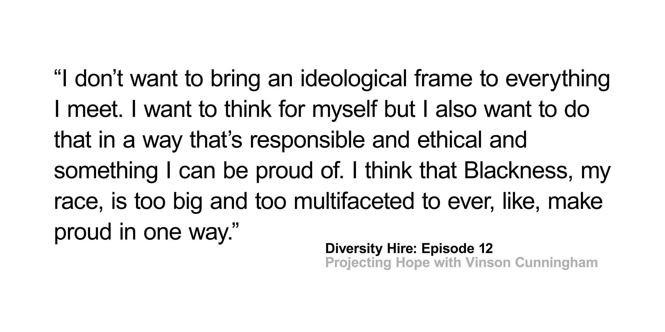 Diversity Hire