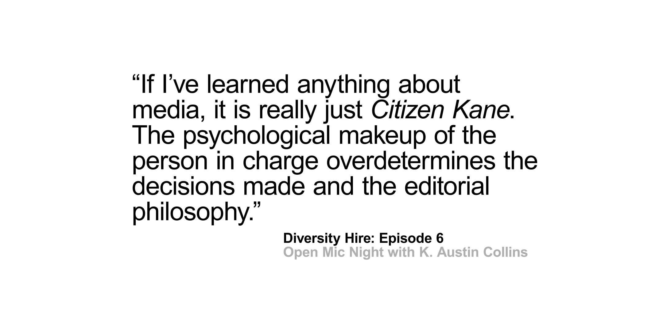 Diversity Hire