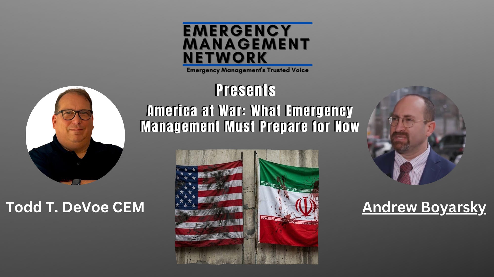 Discussion: What Emergency Management Must Prepare For Now