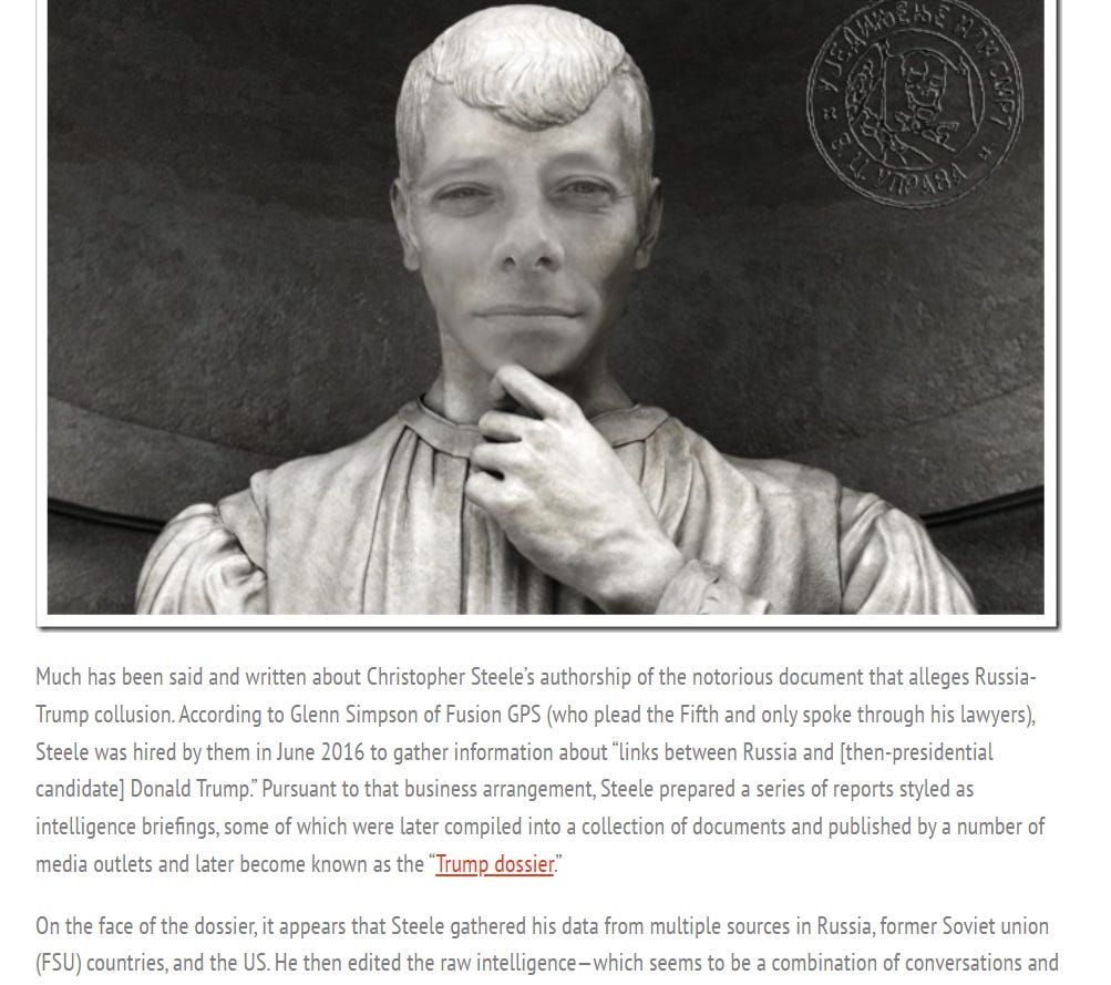 Christopher Steele Regurgitates the Big 'Golden' Lie to a Substack Propagandist episode artwork
