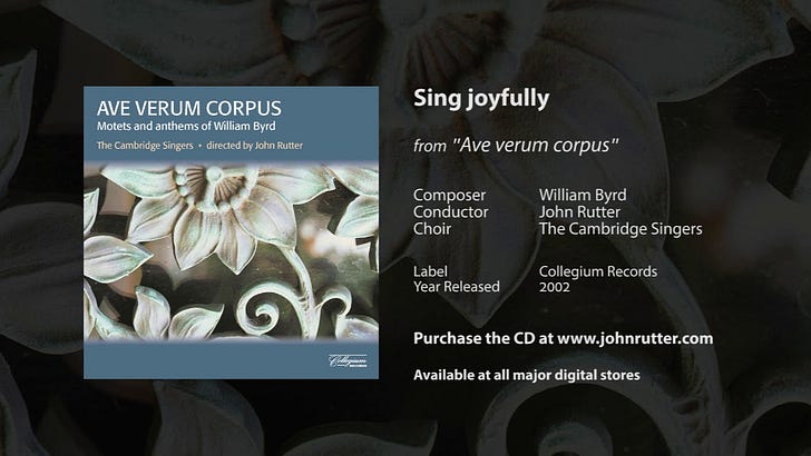 Friday FIVE: May 30 - Sing Joyfully Unto God