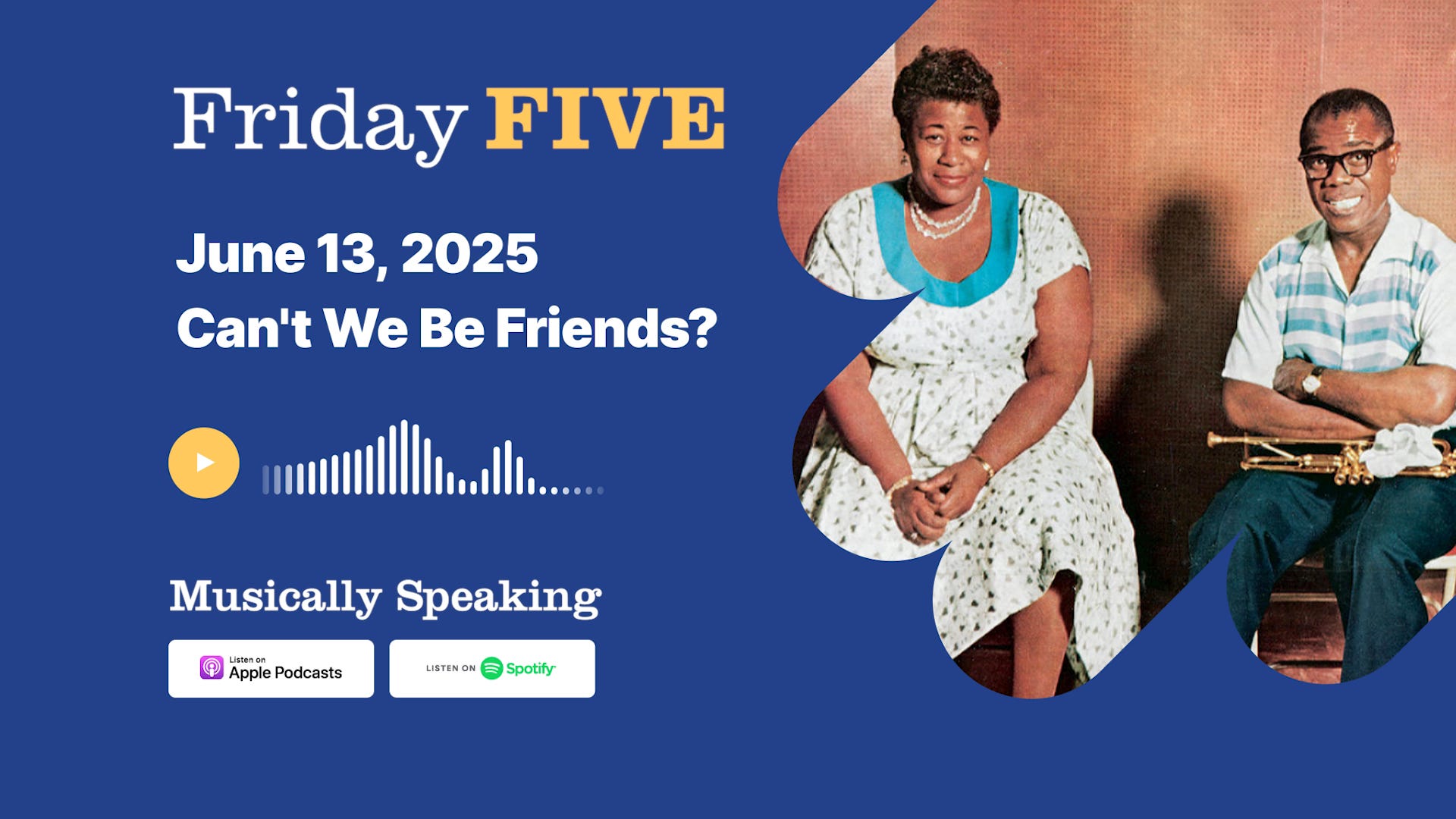 Friday FIVE: June 13 - Can't We Be Friends?