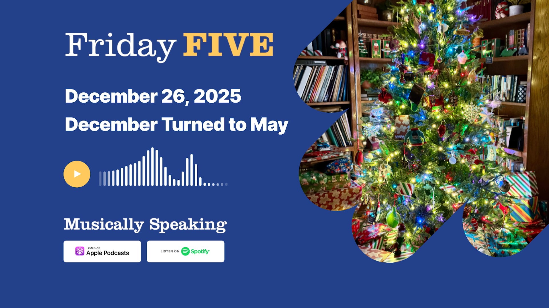 Friday FIVE: December 26 - December Turned to May Friday FIVE: December 26 - December Turned to May