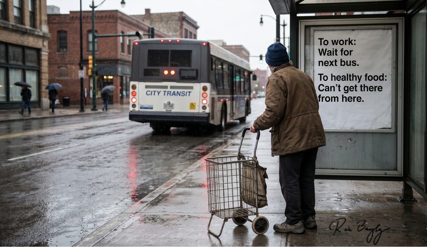 Car or bus to get groceries? Easy choice, if it’s even a choice. episode artwork