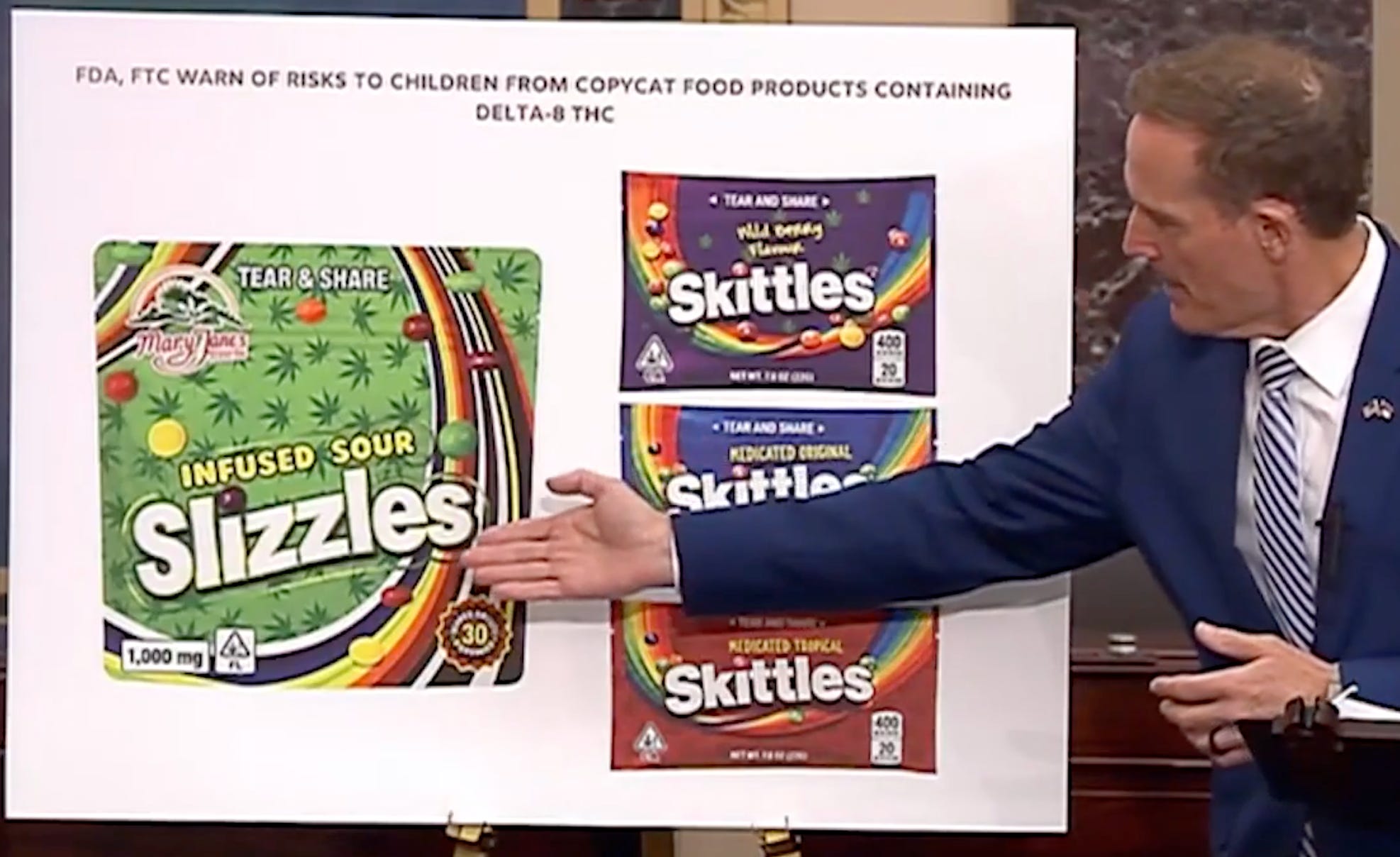 Why did Trump and Congress delay the ban on THC snacks that are sold to kids? Why did Trump and Congress delay the ban on THC snacks that are sold to kids?