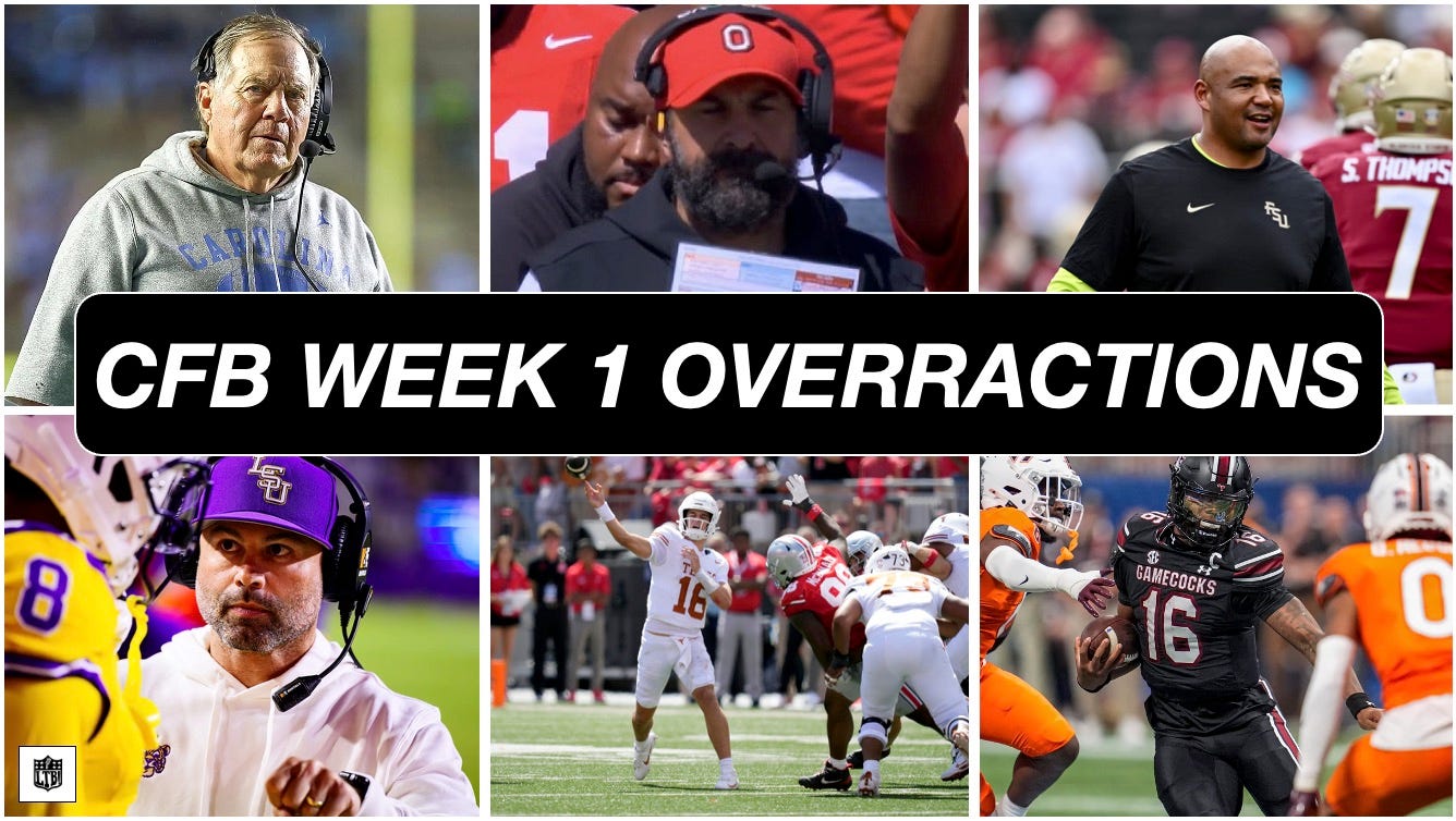 Analyzing Week 1: Arch Manning's Debut, Belichick's Bumpy Start, and Defensive Masterclasses