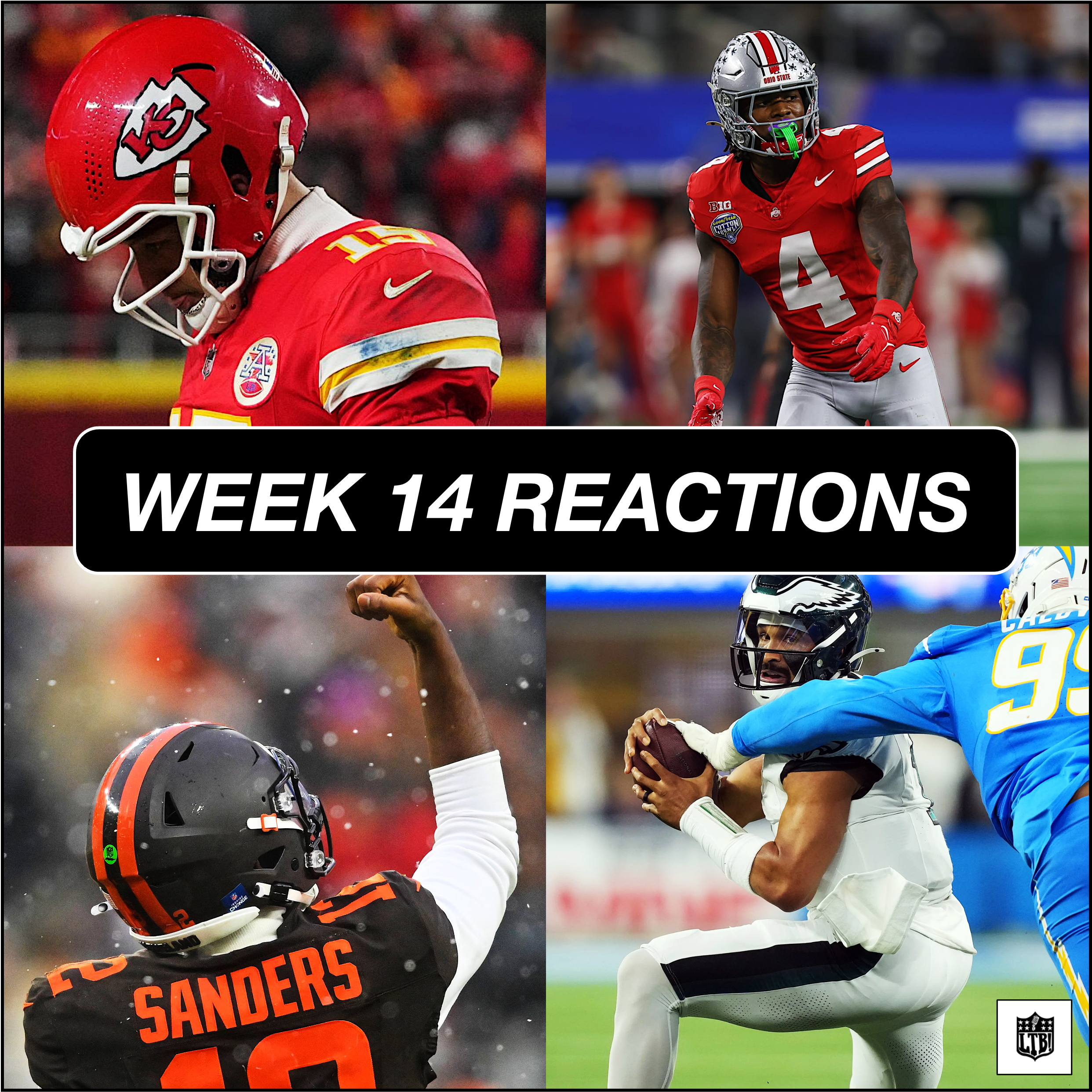 Week 14 Reactions: CFP Bracket Breakdown, Chiefs Offensive Struggles, & Jalen Hurts struggles Week 14 Reactions: CFP Bracket Breakdown, Chiefs Offensive Struggles, & Jalen Hurts struggles