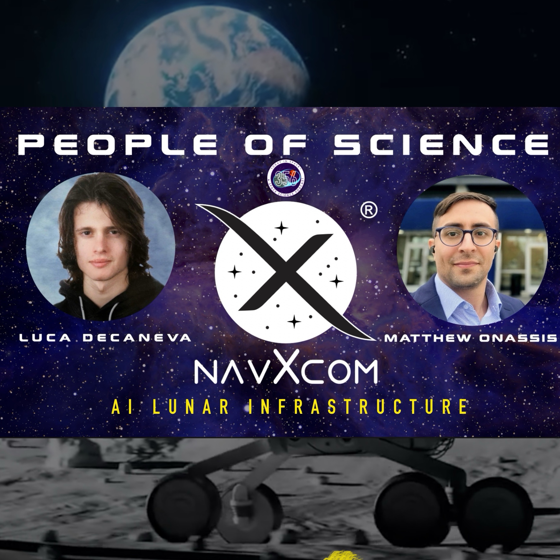 When AI Meets a Lunar Position System? Autonomously Deployable GPS on the Moon w/ NAVXCOM Co-Founders episode artwork