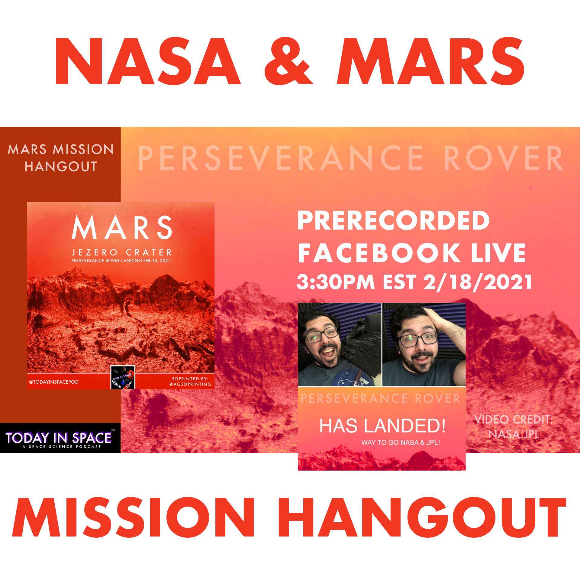 NASA Perseveres to Mars and lands Rover - Perseverance despite the Pandemic for Mars2020! | Facebook Live Replay episode artwork