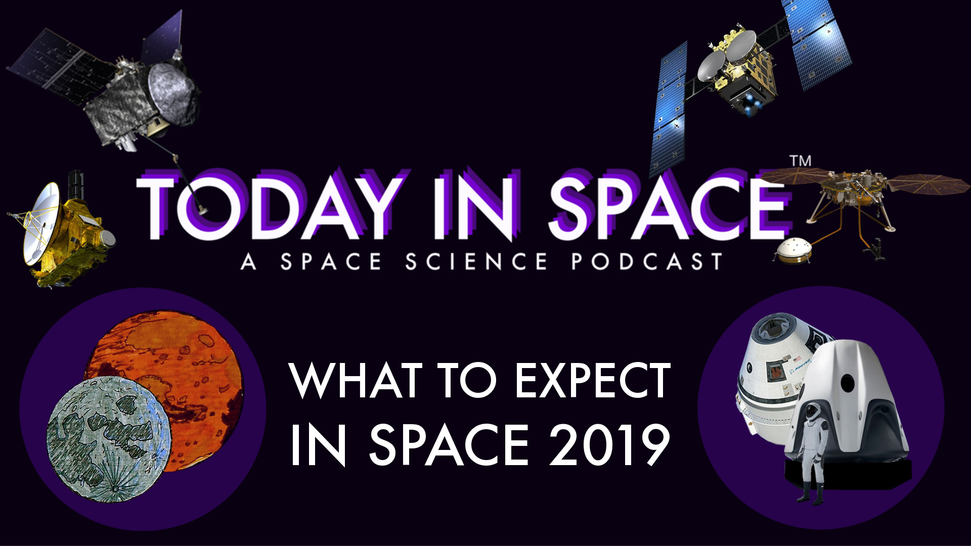 What to Expect in Space 2019: Year 5 of Podcast, 2019 Mission Breakdown, Return of American Human Spaceflight episode artwork