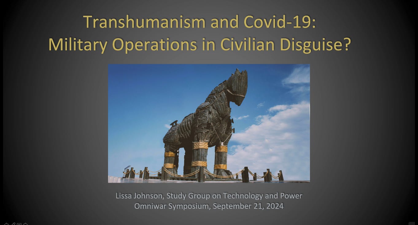 Lissa Johnson, Transhumanism and Covid-19: Military Operations in Civilian Disguise? episode artwork