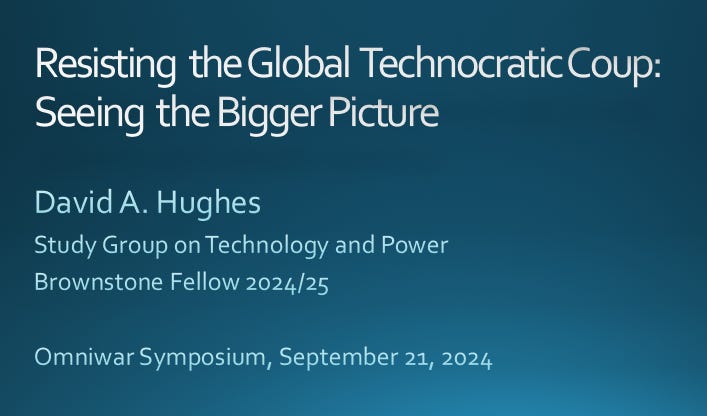 David A. Hughes: Resisting the Global Technocratic Coup: Seeing the Bigger Picture episode artwork