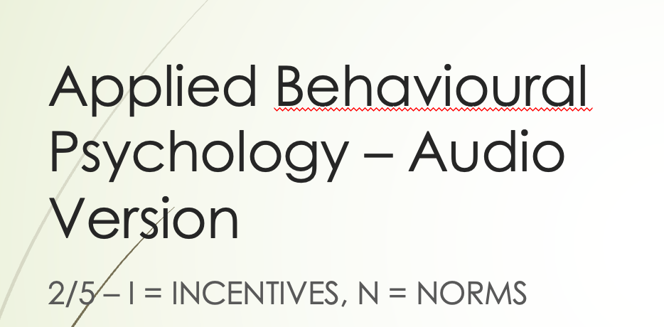 Applied Behavioural Psychology, Part 2 - Audio Version episode artwork