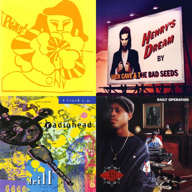 MAY 1992: Radiohead, Nick Cave & The Bad Seeds, Gang Starr, Iron Maiden, Stereolab, Indigo Girls  episode artwork
