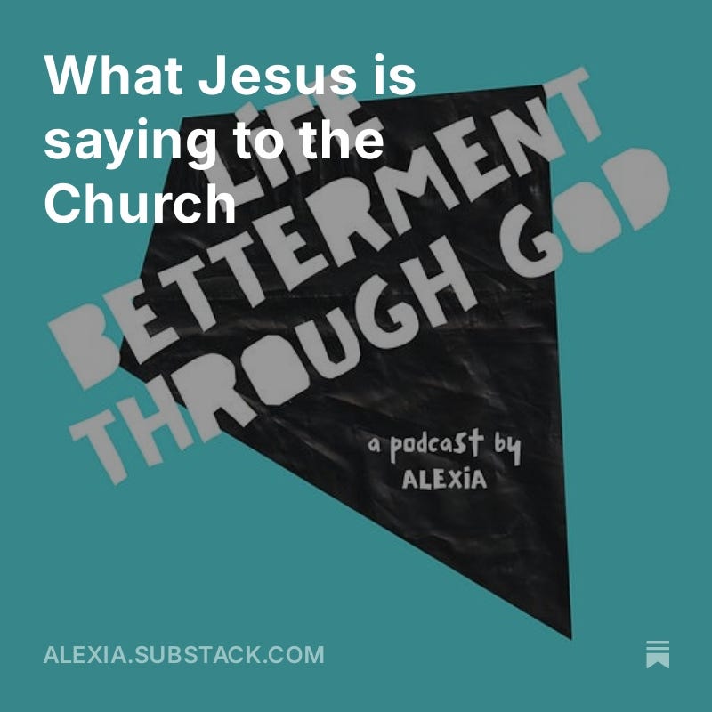 What Jesus is saying to the Church