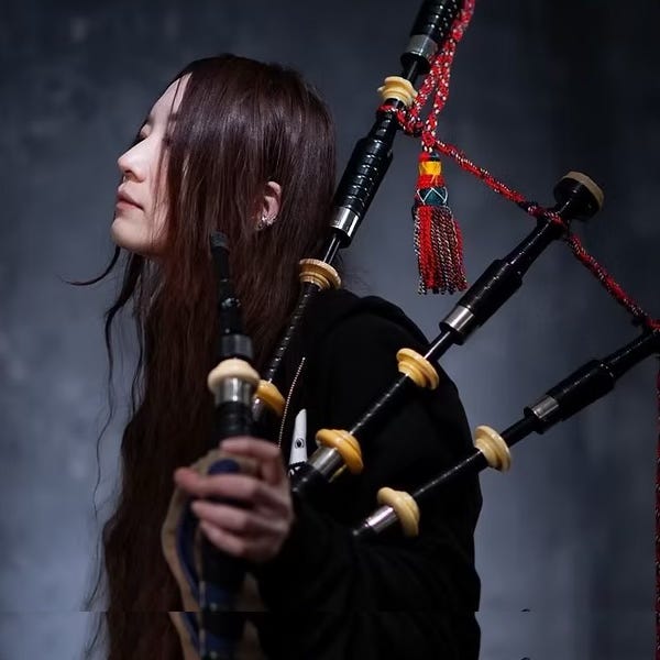 Girl Bagpiper Rocks Japan — Japan Vibes Girl Bagpiper Rocks Japan — Japan Vibes