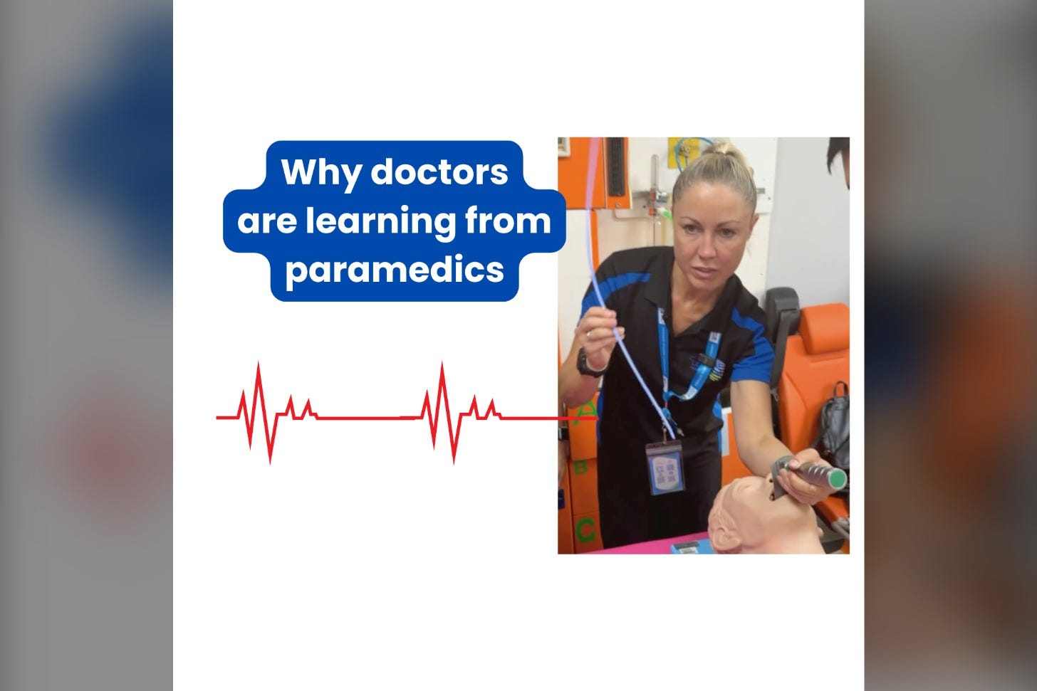 Why these doctors are learning from paramedics episode artwork