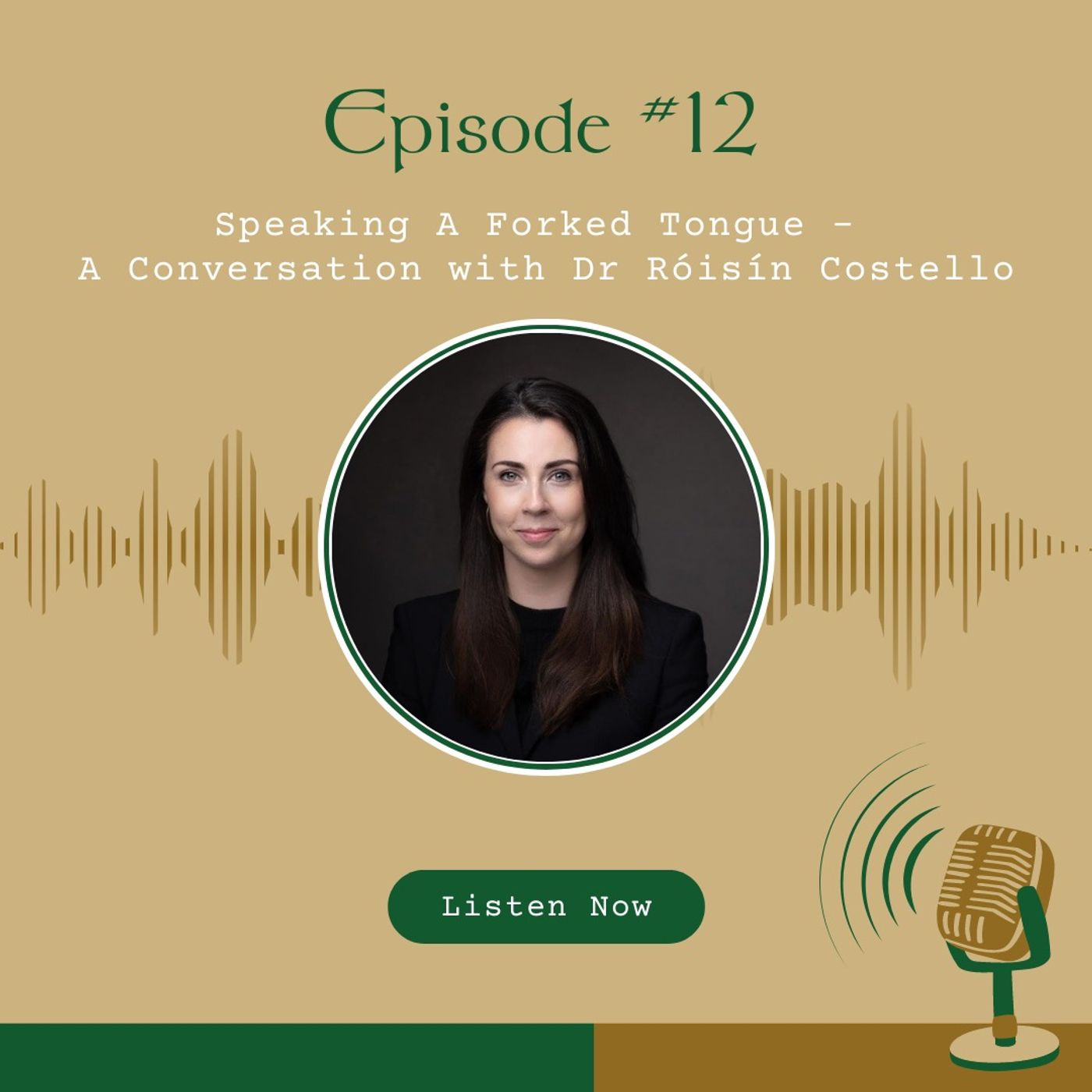 #12 Episode #12 - Speaking A Forked Tongue - A Conversation with Dr Róisín Costello